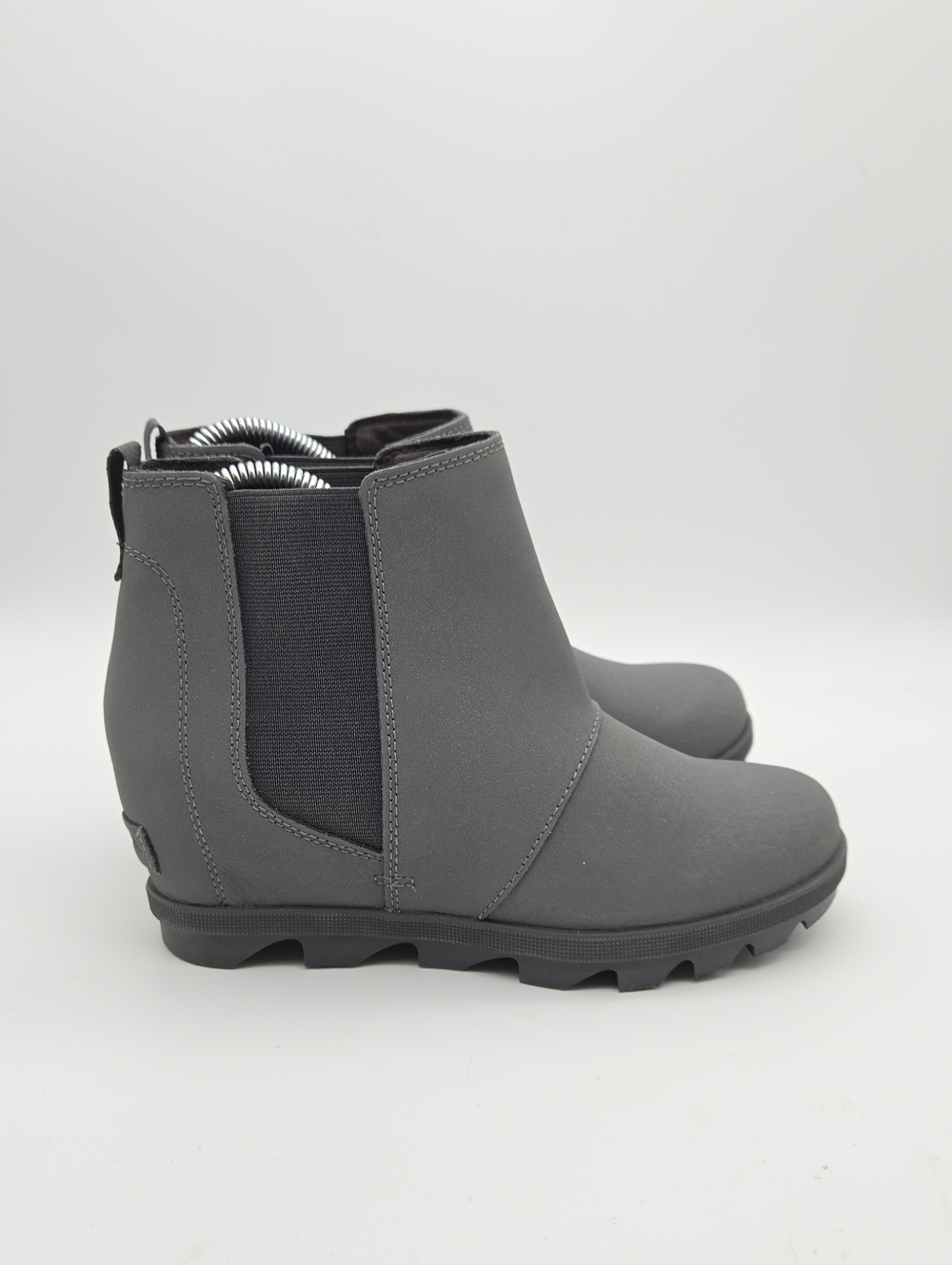 Sorel Joan Of Arctic II Wedge Chelsea Boots Gray Size 5